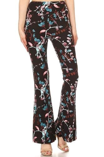 Leggings Depot Women's Ultra Soft Popular Printed Stylish Palazzo Pants BAT3 thumbnail 2