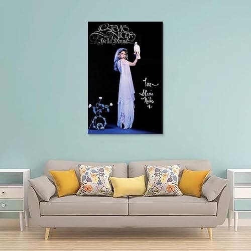Ockxin Stevie Nicks Fleetwood Mac Poster Singer Rock Band Music Posters for Room Aesthetic Canvas Wall Art Bedroom Decor12x18inch(30x45cm) thumbnail 2