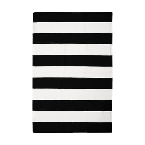 IOHOUZE Black White Striped Rug -27.5" X 43" Front Door Mats Outdoor,Washable Rug for Front Porch Decor,Spring Summer Welcome Mats Outdoor Indoor, Doormat for Farmhouse/Entryway/Home Entrance thumbnail 8