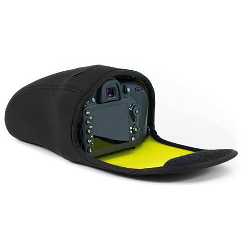 MegaGear MG091 Nikon D3500, D5600, D3400, D5500, D7200, D3300, D5300, D610, D7100, D600, D3200 Ultra Light Neoprene Camera Case, Black insade Yellow thumbnail 6