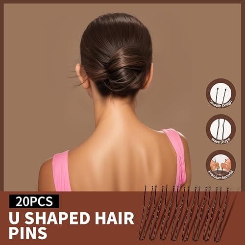 Teenitor Hair Accessories Kit for Woman Girls 500pcs Elastic Hair Bands 30pcs Ponytail Holders, Black Seamless Thick Hair Bands, 40pcs Bobby Pins Black Clear thumbnail 6