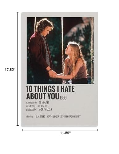ENYPOLIS 10 Things I Hate About You Posters & Prints on Canvas Wall Art Poster for Room Decor Unframe 12x18inch(30x45cm) - 10 Things I Hate About You thumbnail 3