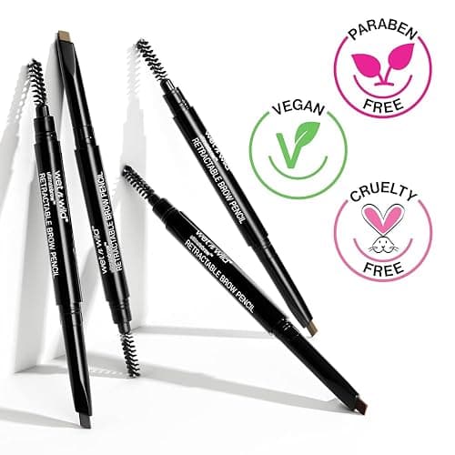 wet n wild Ultimate Eyebrow Retractable Definer Pencil, Medium Brown, Dual-Sided Brow Brush, Fine Tip, Shapes, Defines, Fills Brow Makeup thumbnail 10