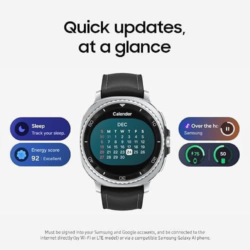 Samsung Galaxy Watch 8 Classic (2025) 46mm Bluetooth Smartwatch, Cushion Design, Rotating Bezel, Quick Button, Sleep Coaching, Running Coach, Energy Score, White [US Version, 2 Yr Warranty] thumbnail 5
