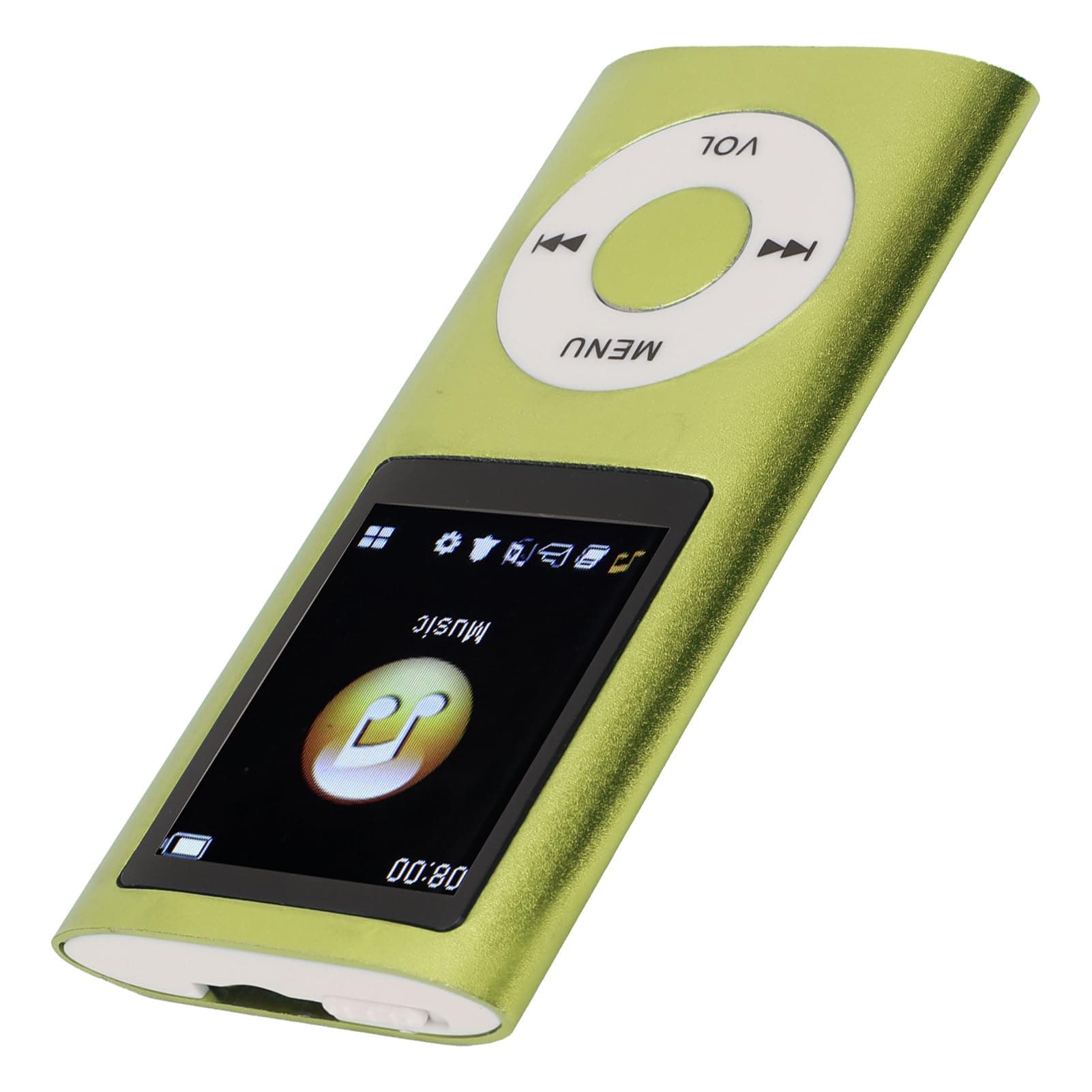 Bewinner MP3 Player with Bluetooth, 1.8 Inch Screen, HiFi Lossless Sound, Portable Digital Music Player Supports 64GB TF Card for Sports, Running (Earphones Included) (Green) thumbnail 8