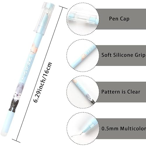 12PCS Stray-zoo Pens Cute Cartoon Ballpoint Gel Pen Smooth Writing Office Supplies for Stay Fans Gifts thumbnail 3