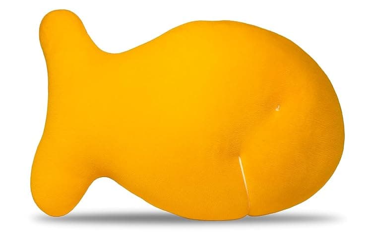 Snack Plushies Cheddar Fish Cracker Plush Toy – 10” Soft & Huggable Stuffed Animal Pillow – Cute Snack-Inspired Cuddly Gift for Kids & Adults - Image 1