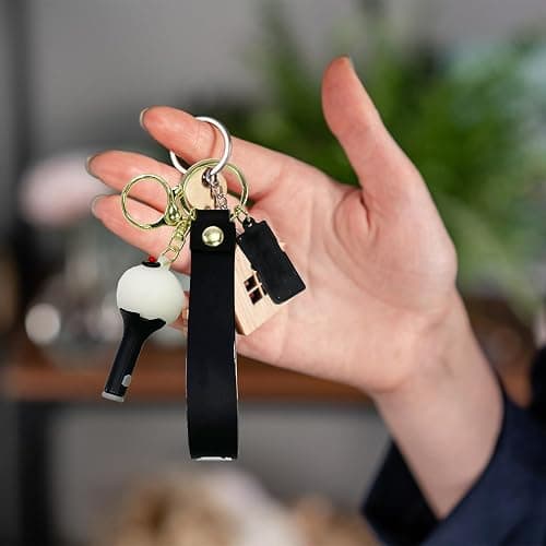 PQKL-party BTS Keychains, BTS Fans Keychains Gifts, Colorful, Unisex, Music Theme, 10cm x 5cm 3.8cm, PVC/Alloy, 1 Count thumbnail 4