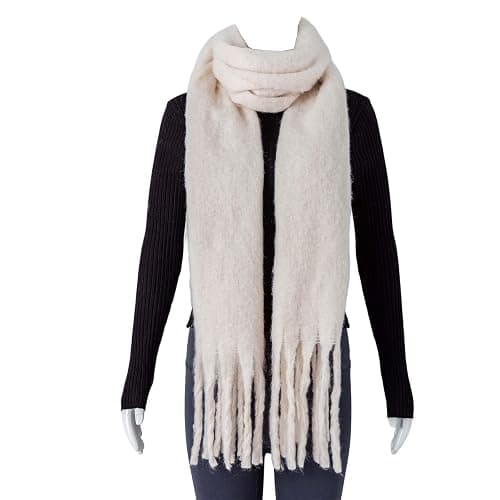 TUSHUSTY Winter Women Chunky Scarf Warm Blanket Big Thick Large Oversized Wrap Colorful Long Solid Scarves thumbnail 3