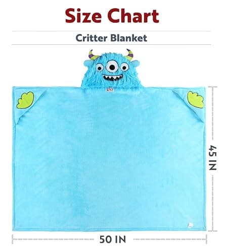 Lazy One Wearable Hooded Blanket for Kids, Animal Hooded Blanket (Dinosaur) thumbnail 3