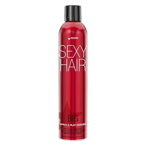 SexyHair Big Spray & Play Harder Firm Volumizing Hairspray | All Day Hold and Shine | Up to 72 Hour Humidity Resistance - Image 1