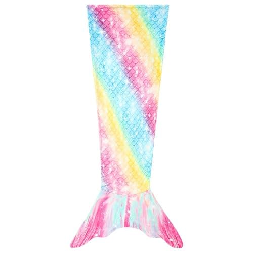 Rediar Mermaid Tail Blanket for Girls Soft Flannel Snuggle Kids Wearable Blanket Birthday Gift (55" X 20") thumbnail 7