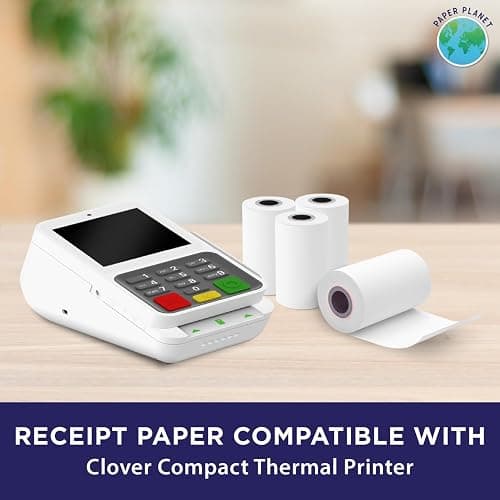 PaperPlanet Thermal Receipt Paper for Clover Compact | 30 Rolls thumbnail 3