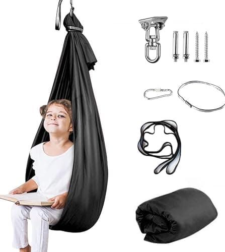 Therapy Swing for Kids with Special Needs (Hardware Included) Sensory Swing Cuddle Indoor Outdoor Adjustable Hammock for Children with Autism, ADHD, Aspergers, Sensory Integration - Image 1
