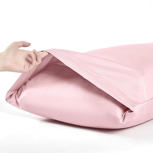 MILVOWOC Brushed Microfiber Pillowcases, Dusty Pink, 20x26 Inch | 2Pcs Set, Non Slip Envelope Closure, Moisture Absorption, Anti-wrinkle thumbnail 5