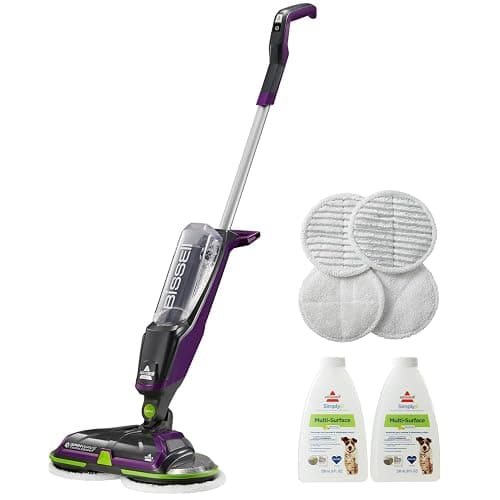 BISSELL Spinwave Cordless Pet Spin Mop, 18V Hard Floor Cleaner, 23157 | Reusable washable pads; pet stain removal; 18V for sealed wood, tile & laminate floors; cordless - Image 1
