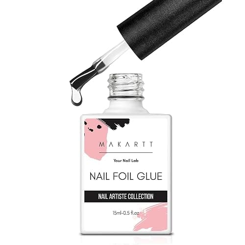Makartt Nail Foil Glue Transfer Gel for Nail Art Stickers 15ML | Strong Adhesion Foil Transfer Gel, Soak Off, UV LED Lamp Required, Salon DIY Home Gift thumbnail 7