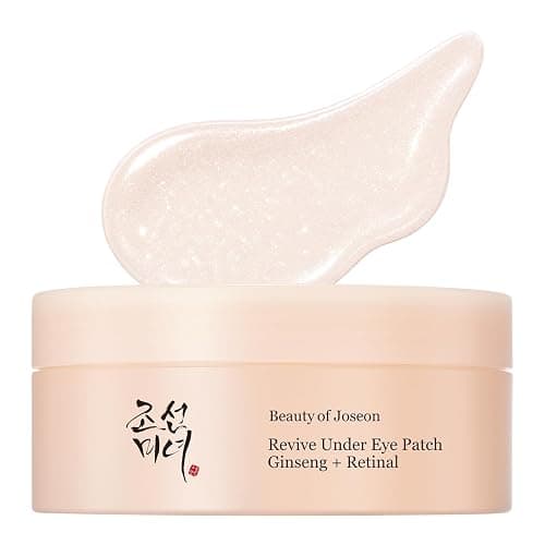 Beauty of Joseon Revive Under Eye Patch with Retinal and Ginseng, for Puffy Eyes, Fine Lines and Wrinkles, Collagen, Peptide, Adenosine and Bakuchiol, for All Skin Types, 60 Sheets, 30 Pairs - Image 1