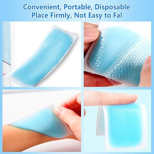 20 Sheets Cooling Patches for Fever Discomfort & Pain Relief, Cooling Relief Fever Reducer, Soothe Headache Pain, Pack of 20 Blue thumbnail 6