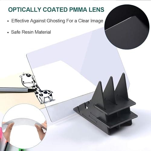 Optical Drawing Board Portable Image Drawing Board Tracing Drawing Projector Painting Board Sketching Tool with PMMA Lens for Kids, Beginners, Artists, etc thumbnail 2
