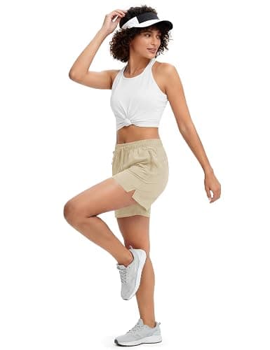 MAGCOMSEN Women's 5" Hiking Shorts UPF 50+ Quick Dry Lightweight Athletic Running Golf Summer Casual Shorts with Pockets thumbnail 7