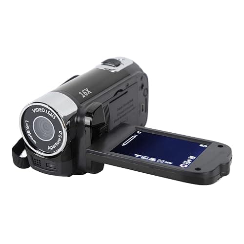 VBESTLIFE Digital Camcorder, 16X Digital Zoom 2.7 Inch Colourful Display Screen, 4K 48MP DV Camera High Definition Camera Image Video Camcorder (Black) - Image 1