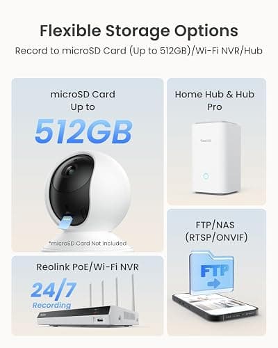REOLINK E1 Pro 3K PT Wi-Fi Indoor Camera for Baby & Pet Monitoring, Auto Tracking, 5MP Night Vision Enhanced by F1.6 Aperture, Person/Pet/Baby Crying Detection, 2.4/5GHz Wi-Fi, Two-Way Audio thumbnail 8