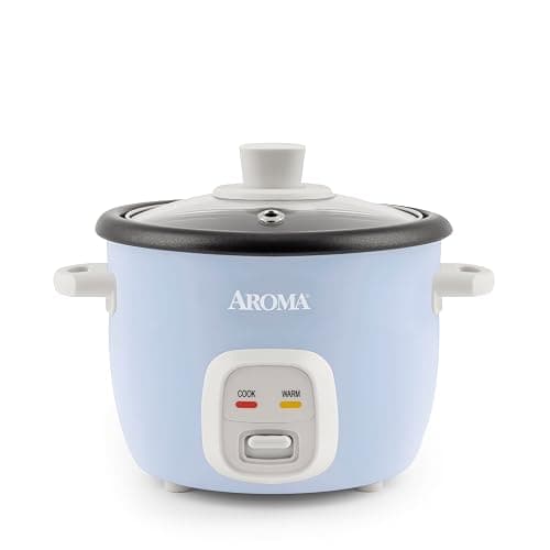 Aroma Housewares 4-Cups (Cooked) / 1Qt. Rice & Grain Cooker (ARC-302NGBL), Blue - Image 1