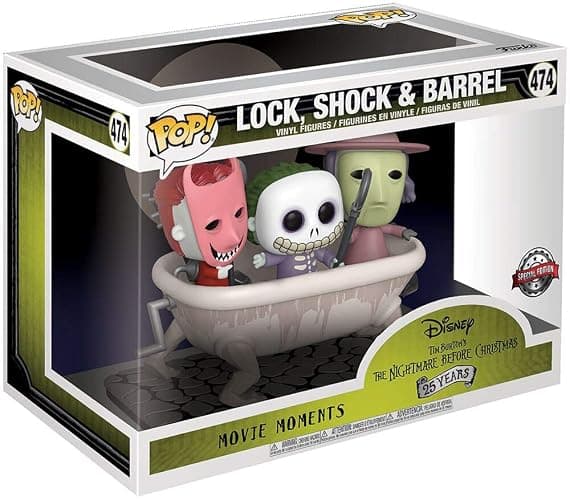 POP! Funko Movie Moments: Disney's The Nightmare Before Christmas - Lock,Shock & Barrel (Exclusive) #474 - Image 1