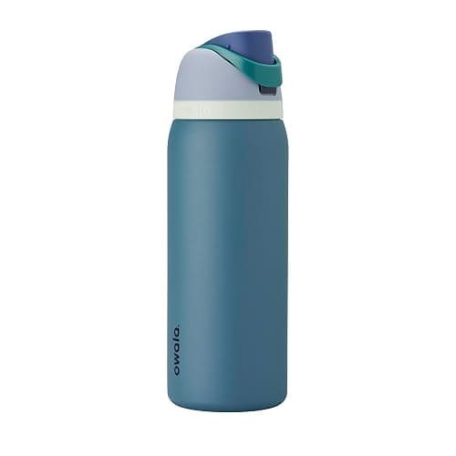 Owala FreeSip Insulated Stainless Steel Water Bottle with Straw, BPA-Free Sports Water Bottle, Great for Travel, 32 Oz, Denim - 32 Ounces - Denim - Image 1