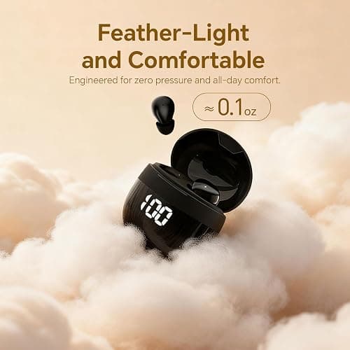 Yihou Invisible Small Mini Sleep Earbuds Headphones Wireless Bluetooth | Comfortable Tiny Sleeping Smallest Low Profile Micro Discreet Hidden Kids Earbuds Ear Buds for Small Ear Canals Women Work thumbnail 4