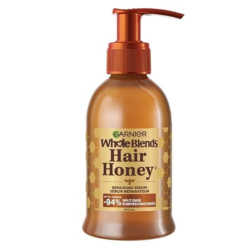 Garnier Whole Blends Hair Honey Repairing Serum for Dry Damaged Hair, Non-sticky & non-greasy, Smoother hair & split ends reduction, 150ml - Image 1