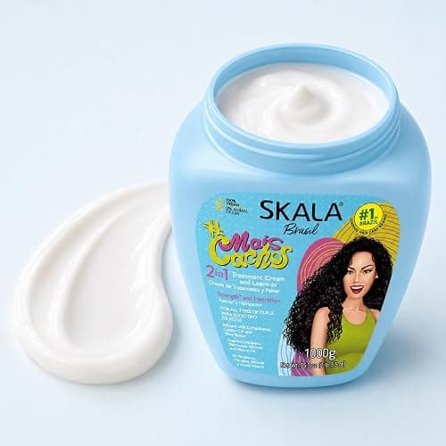 SKALA Mais Cachos Hair Type 3ABC - Eliminate Anti Frizz, For Curly Hair -2 in 1 Conditioning Treatment Cream and Cream To Comb 100% VEGAN 35.2 Oz (1 Pack) thumbnail 2