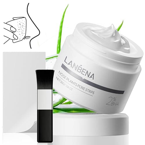 LANBENA 2.0 Blackhead Nose Plants Pore Strips(1.03 Oz), 60pcs Nose Strips for Blackhead Mask, Deep Cleansing Peel off Mask, Black Head Remover Mask thumbnail 2