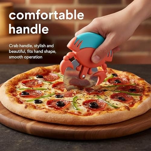 Crab-Shaped Pizza Cutter - Fun and Functional Kitchen Tool for Slicing Pizzas thumbnail 5