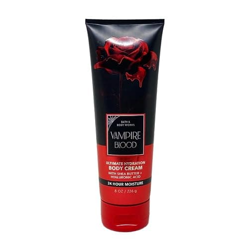 Bath & Body Works Holiday Special VAMPIRE BLOOD 3 Piece Bundle - Fragrance Mist - Body Cream - Shower Gel - with a Charcoal Scrub Bar Soap thumbnail 3