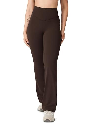 UNISSU Hugcurve No Front Seam High Waisted Flare Leggings for Women Bootcut Yoga Pants Buttery Soft - 29.5''/31.5''/33.5'' - Image 1