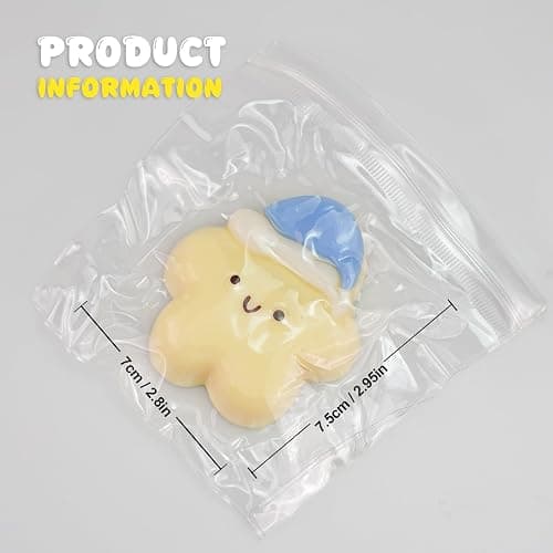 Taba Squishy Toys,Valentines Cat Paw Cute Kawaii Squeeze Toys ,Sticky Squishy Fidget Toys Silicone Squeeze Toy for Stress Relief,Cute Soft Toys,Best Valentines Gift for Anniversary (Star) thumbnail 2