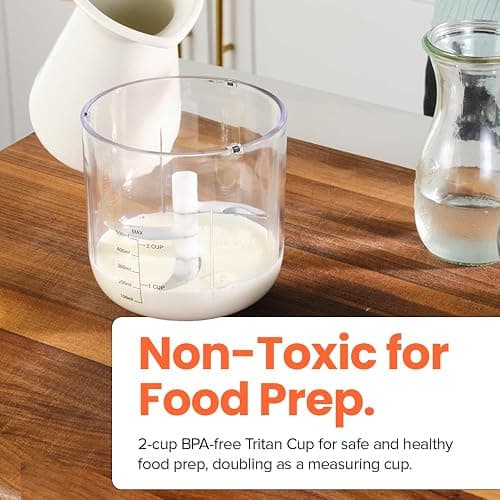 Nutricook Choppi Cordless Electric Vegetable Chopper & Mini Food Processor for Dicing, Shredding, Mincing, and Puree, Portable and Rechargeable, 2-Cup, 500 mL, 4000 mAh Battery, Canyon Sunset - Canyon Sunset thumbnail 7