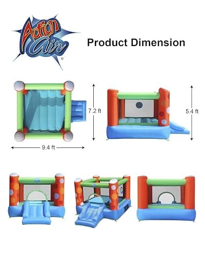 ACTION AIR Bounce House, Inflatable Bounce House with Air Blower, Bouncy Castle with Durable Sewn and Extra Thick, Family Backyard Jump House, Great Gift for Kids thumbnail 2