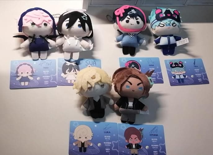 KILA MILA Anime Allien Stage Plush Keychain, Officially Mizi Sua Till Ivan Luka Blind Box Mini Plush Pendant KeyChain Gift thumbnail 7
