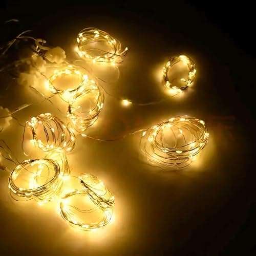 poripori 300 LED Curtain String Lights, Twinkle Fairy Lights for Bedroom with 8 Lighting Modes, USB Christmas Lights for Party Home Bedroom Indoor Wall Room Decor (Warm White) thumbnail 7
