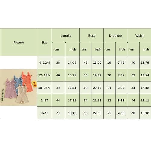 Fernvia Toddler Baby Girl Summer Clothes Sleeveless Ribbed Knitted Jumpsuit Shorts Overalls Baby One Piece Outfit thumbnail 6