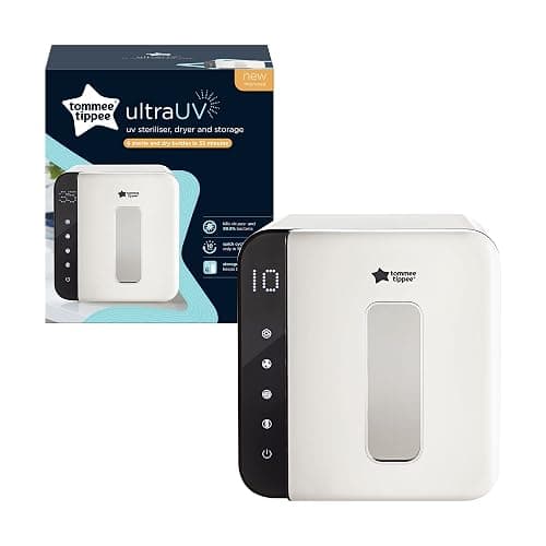 Tommee Tippee Ultra UV Steriliser, Dryer and Storage, White, for Baby Bottles and Accessories, Steam-Free to Kill Viruses^ and 99.9% of Harmful Bacteria thumbnail 11