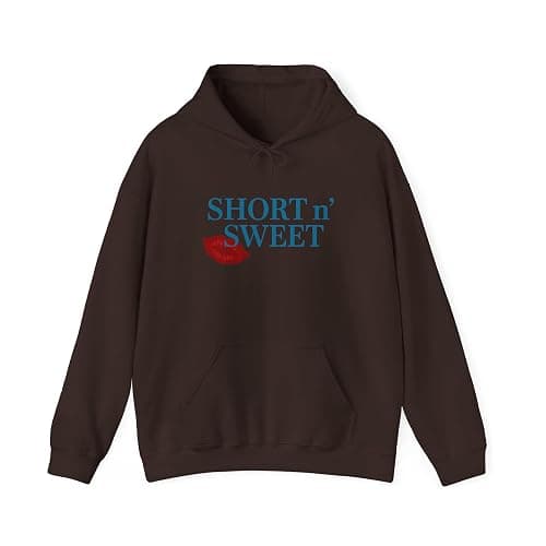 Sweet & Cozy Hooded Sweatshirt Short N Sweet inspired- Perfect for Casual Days, Cozy Layering, Unisex Style - Image 1