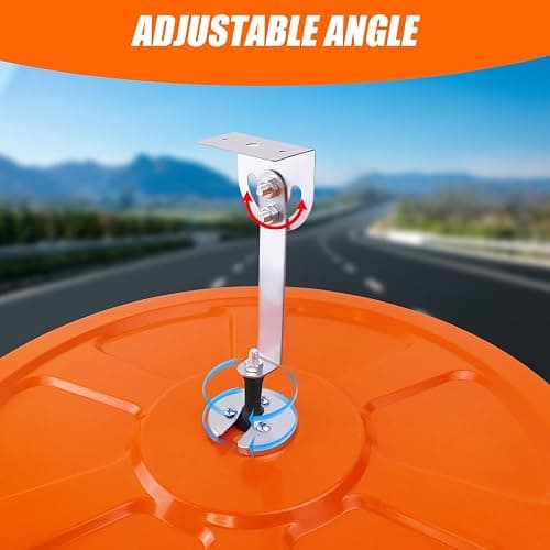 Convex Mirrors for Blind Spot - 60 cm Diameter - Round - Wall Mounted Unbreakable Surveillance Security Curved Mirror - 130 Degree Wide Angle thumbnail 8