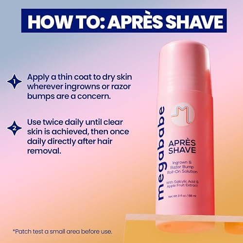 Megababe Après Shave | Post-Shave & Waxing | Ingrown Hair & Razor Bump Roll-On Treatment for Women | Bikini, Armpits & Legs (3.0 fl oz) thumbnail 5