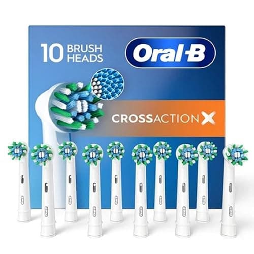Oral-B Cross Action Electric Toothbrush Replacement Brush Heads, 10 ct. - Image 1
