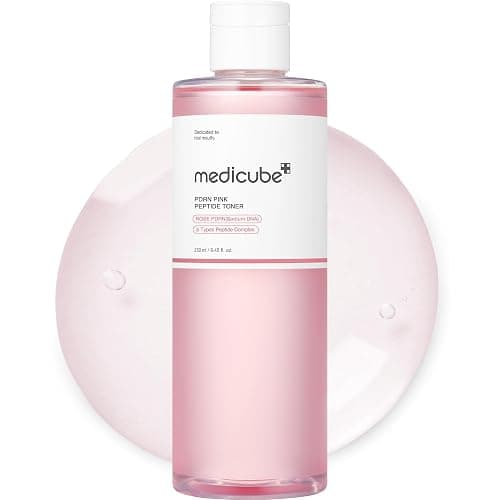 medicube PDRN Pink Peptide Toner I Pink Glow Toner for Skin Boosting, Soothing and Calming, Uneven Skin Tone, Rose PDRN & Peptide & Niacinamide, Korean Skin Care (250ml / 8.45 fl. oz.) - Image 1