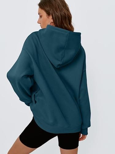 Trendy Queen Womens Oversized Hoodies Comfy Sweatshirts Fall Fashion 2025 Outfits Casual Tops Fleece Clothes with Pockets thumbnail 4
